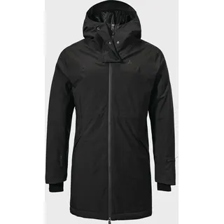 Schöffel Damen Ins Parka Style Crivat WMS, wasserdichte und atmungsaktive Winterjacke, komprimierbarer, leichter Parka mit nachhaltiger Wattierung, black, 44