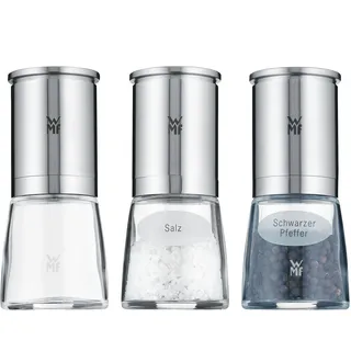 WMF De Luxe Gewürzmühle 14 cm Silber befüllt