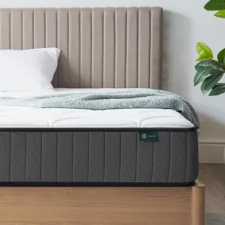 Zinus Conventional Bed Mattress Foam, Weiß, 135 x 190 cm