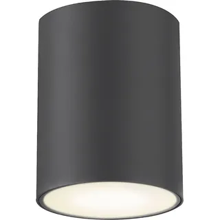 Rabalux 7819 Außendeckenleuchte Zombor, GU10, Aluminium, anthrazit, rund, ø100mm - Schwarz