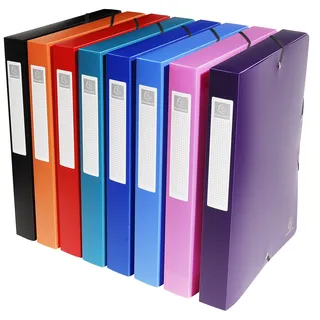 Exacompta Sammelbox OPAK 40 mm breit A4 farbig sortiert 8 St.