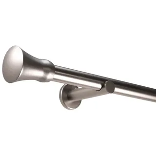 deco-raum Vorhangstange Kegel 1-läufig Ø 25 mm 160 cm Silber