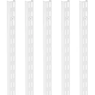 Regalschiene 60 Zoll 5er-Pack Verstellbare Stahl-Wandregal-Pilaster