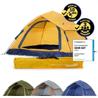Lumaland Pop Up Wurfzelt Gelb