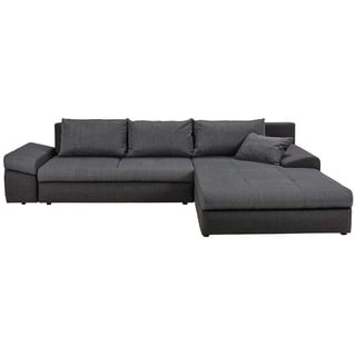 Carryhome Ecksofa , Anthrazit, Dunkelgrau , Textil , Füllung: Schaumstoff,Schaumstoff , Ottomane rechts, seitenverkehrt montierbar, L-Form , 313x215 cm , Stoffauswahl, Schlafen auf Sitzhöhe, Rücken echt , Wohnzimmer, Sofas & Couches, Wohnlandschaften, Ecksofas