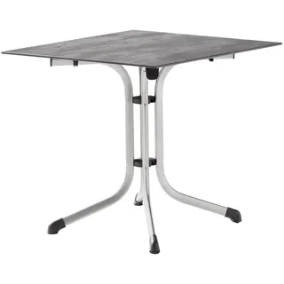 Sieger Klapptisch 80 x 80 x 73 cm Graphit/Beton hell