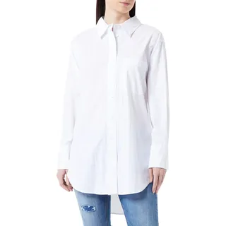 TOM TAILOR Denim Damen Basic Poplin Hemdbluse 20000 - White S