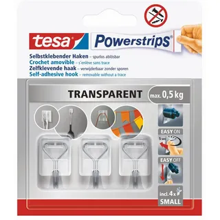 Tesa Garderobenhaken Transparent