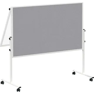 Maul MAULsolid 120,0 x 150,0 cm grau#!#weiß Textil/Whiteboard