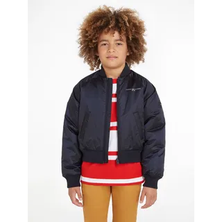 Tommy Hilfiger Bomberjacke »ESSENTIAL BOMBER«, in glänzender Optik, blau