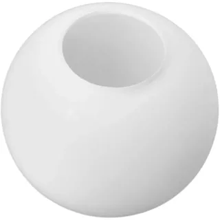 Glasschirm Lampe Ersatz 15cm mattiertes weißes Glas Globe Lampenschirm Abdeckung Opal Kugel für moderne Pendelleuchte 6,5 cm Glatte Öffnung (ohne Gewindelippe) Nur Schirm, ohne Befestigungsmaterial