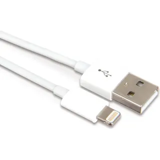 Apple MD818ZM/A, 1 m, Lightning, USB A, Stecker, Stecker, Weiß - Weiß