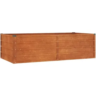 vidaXL Hochbeet Rostig 160 x 80 x 45 cm Braun