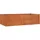 Hochbeet Rostig 160 x 80 x 45 cm Braun
