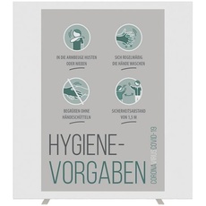 Bild Trennwand easyScreen, Hygiene-Vorgaben weiß 160,0 x 174,0 cm