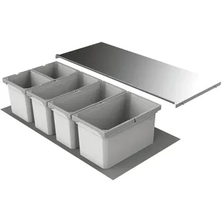 Naber Cox® Box 1T 1000-5. Abfallsammler, hellgrau.