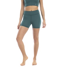Shambhala Barcelona Andy Shorts aus recyceltem Polyester, für Damen, Waldgrün, extra klein