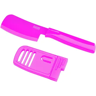 Kuhn Rikon 22777 Colori 1 Minihackbeil und Käsemesser, fuchsia