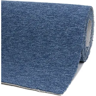 andiamo Teppichboden Henry - pflegeleicht und einfach zu verlegen - Auslegware Teppichboden - Meterware Bodenbelag in Schlingenstruktur mit Trittschalldämmung 200 x 250 cm Blau