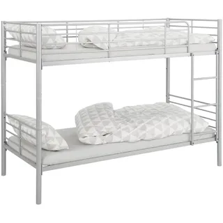 Mid.you Etagenbett , Silberfarben , Metall , 90 cm , Babymöbel & Kindermöbel, Kinderzimmer & Jugendzimmer, Stockbetten