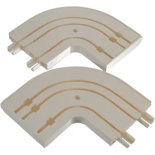 LIEDECO Rundbogen 3-läufig Gardinenschiene weiß