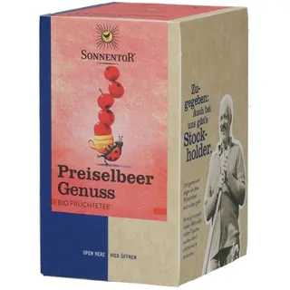 Sonnentor Preiselbeer Genuss Tee Teebeutel 18 St.