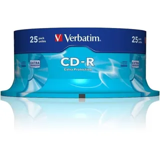 25 Verbatim CD-R 700 MB 52x Spindel Extra Protection