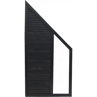 Andrewex Sichtschutzelement Duo 90 x 180 cm Anthrazit Holz