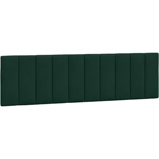 vidaXL Kopfteil-Kissen Hanko Dunkelgrün 180 cm Samt