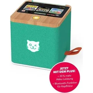 tigermedia tigerbox Touch Plus grün mit extra Langer Akkulaufzeit und Bluetooth Kopfhöreranschluss, Hörspiel, Teufelskicker, König der Löwen, Disney, Super Wings, ab 4-12 Jahren - Grün
