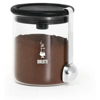 Bialetti Kaffeedose rund schwarz/transparent 250 g