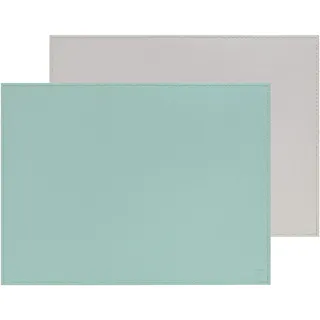 Freeform DUO PLatzset Kunstleder 40x30cm, mint/grau