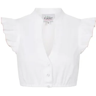 Nübler Dirndlbluse »Dirndlbluse kurzarm Carla«, weiß