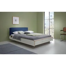 Müller SMALL LIVING Kopfteil »FLAI Polsterkopfteil«, hervorragende Ergänzung für Doppelbett »FLAI«, ohne Kopfteil, blau