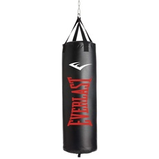 Everlast Unsiex Boxsack Nevatear Unfilled Punching Bag, Schwarz/Rot, 70LBS