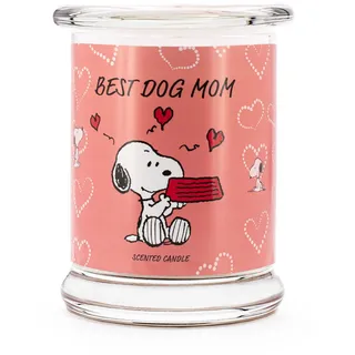 Duftkerze PeanutsTM , Kupferfarben , Naturmaterialen, Glas, Textil , 11.5 cm , Dekoration, Kerzen & Kerzenhalter