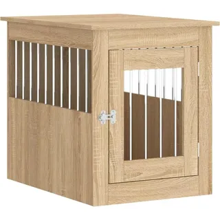 vidaXL Hundekäfig im Möbelstil Sonoma-Eiche 55x75x65 cm Holzwerkstoff - Braun