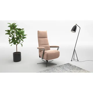 sit&more TV-Sessel Vario Comfort Polyester 70 x 124 x 85 cm Rosa mit Kopfteilverstellung & 360° Drehfunktion