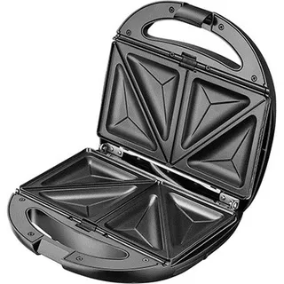 Adler AD 3040 Sandwich-Toaster, Toaster, schwarz grau