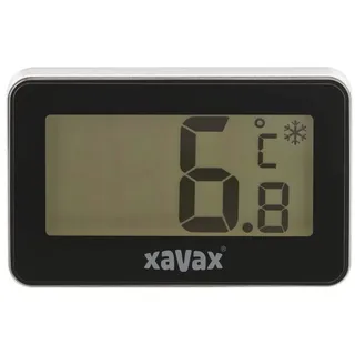 Hama Xavax Digitales Thermometer für Kühlschrank, Gefrierschrank u. Kühltruhe, Schwarz