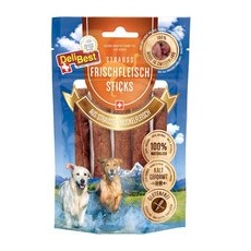 10x10 cm Sticksuri din carne de struț DeliBest Snackuri pentru câini