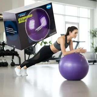 Fitness Training Ball & Pumpe Schwangerschaft Geburt Swiss Pilates Yoga 55cm