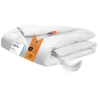 sleepling medium Daunendecke, Ganzjahresdecke, 135 x 200 cm, 90% Daunen 10% Federn, Steppbett, sleepling - Weiß