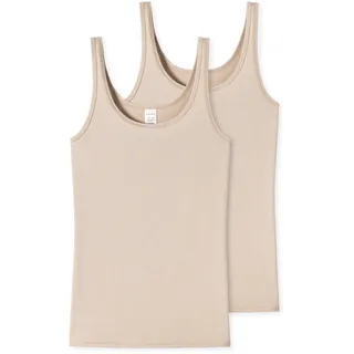 SCHIESSER Damen, 2 Pack Trägertop Unterhemd - Modal Essentials