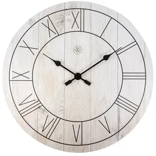 nXt - 7345WI - Wanduhr - 40cm - weiß - Paul - Weiß