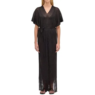 Sundek Long Kaftan With V-neck Langes Kleid - Black - One Size