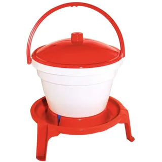 Kerbl Geflügeltränkeeimer 12 l rot/weiß