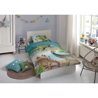 Muller Textiles Dino Mehrfarbig 140 x 200 cm + 70 x 90 cm