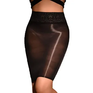 ZHER-LU Damen Wickelrock mit Taille, schmaler Rock, Midi, figurbetont, Spitzenrock, Arbeit Casual Abschlussball Rock