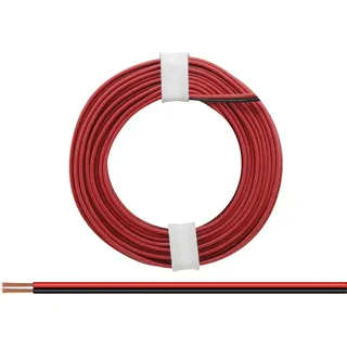 Donau Elektronik 225-01 Litze 2 x 0.25mm2 Rot/Schwarz 5 m